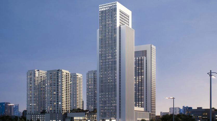 Exterior view of GTC Nairobi towers in Westlands Nairobi Kenya