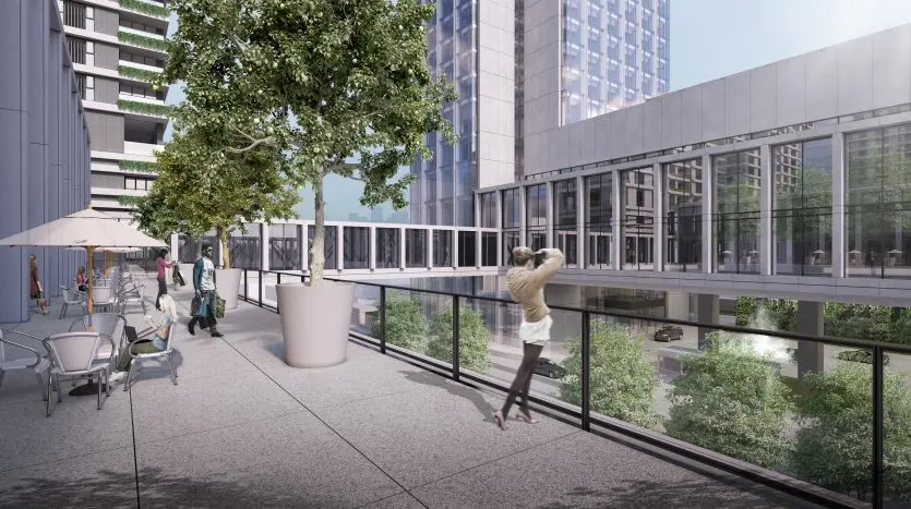 Outdoor terrace seating area at GTC Nairobi Westlands