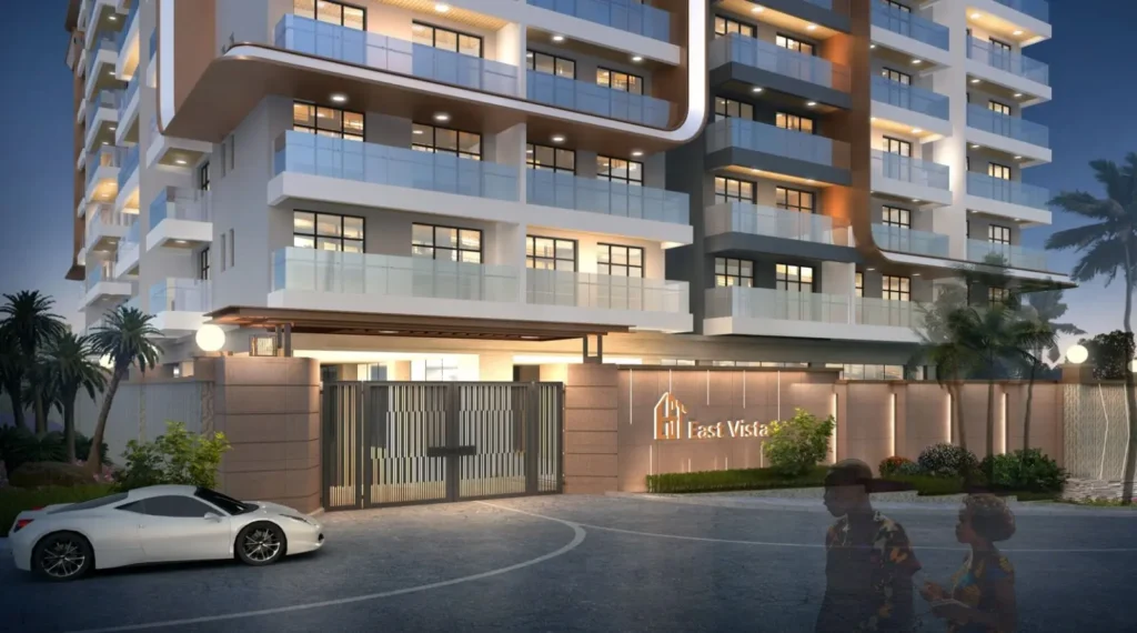 East Vista Residence main entrance gate secure modern apartment development Nairobi